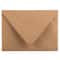 JAM Paper 4.375" x 5.75" Kraft V-Flap Invitation Envelopes, 100ct.